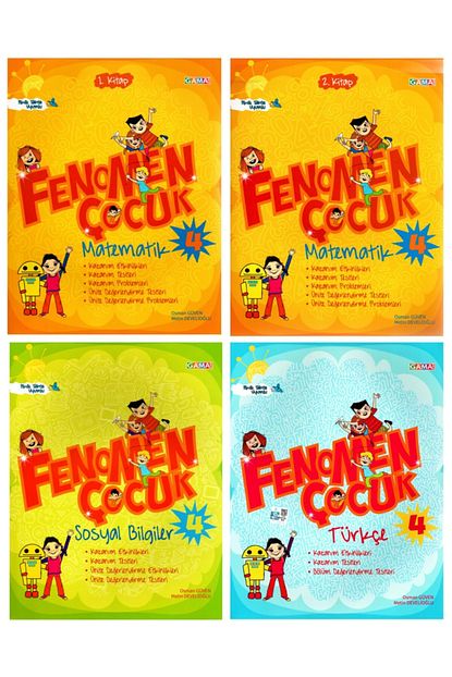 Gama Yayinlari Gama 4 Sinif Fenomen Matematik Fen Turkce Sosyal Bilgiler Seti 5 Kitap 2020 2021 Trendyol