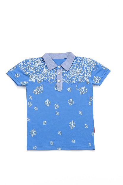Kidjunior Polo Yaka Desenli Erkek Bebek Tisort 2 5 Yas Trendyol