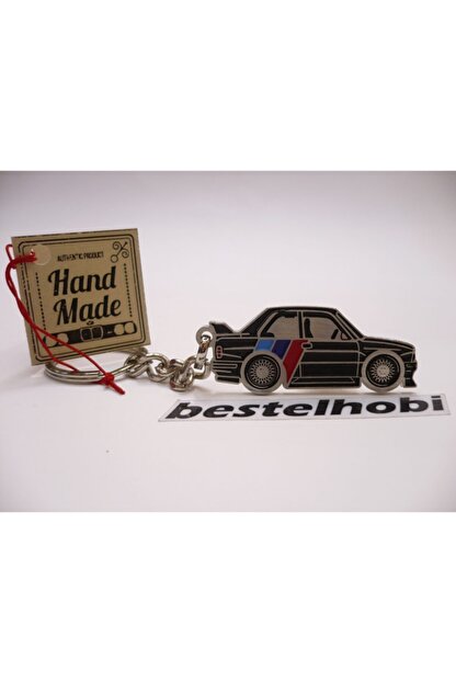 Handmade Bmw E30 M3 Anahtarlik Siyah 100 El Yapimi Bestelhobi Trendyol