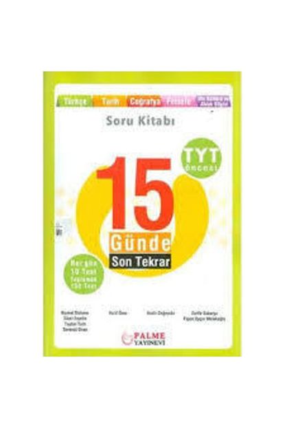 Palme Tyt Oncesi 15 Gunde Son Tekrar Trendyol