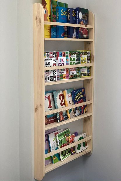 Karakose Ahsap Montessori Kitaplik Cocuk Odasi Egitici Kitaplik Ahsap Bebek Cocuk Odasi Ahsap Duvar Rafi Trendyol