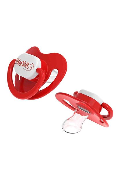 Babysoft Damak Uclu Kirmizi Emzik 18 Ay Kiz Erkek Trendyol