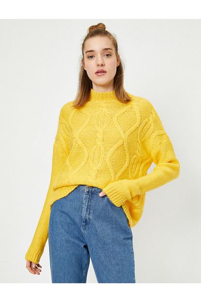Koton Kadin Sari Kazak 0kal98068it Trendyol