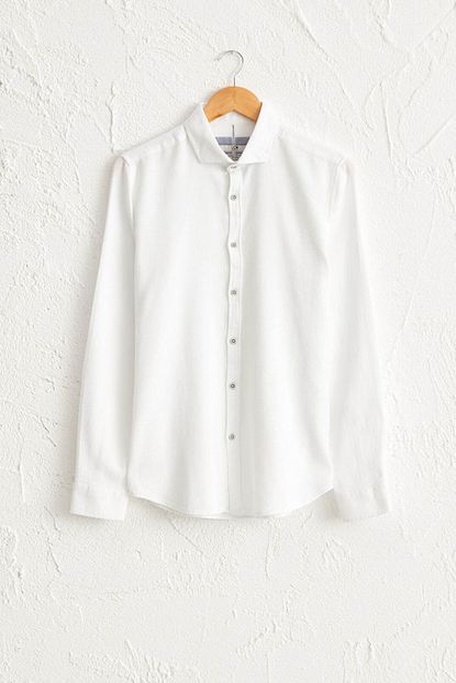 Lc Waikiki Erkek Beyaz Gomlek 0w3426z8 Trendyol