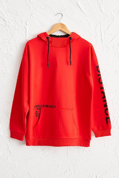Lc Waikiki Erkek Canli Kirmizi Sweatshirt 0w5458z8 Trendyol