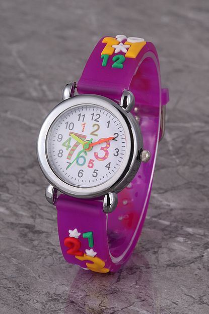 Polo55 Plcs005r02 Cocuk Saat Mor Rakamli Cocuk Saati Trendyol