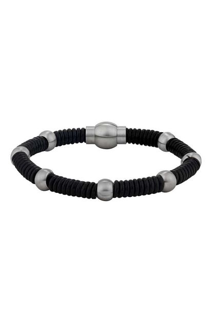 So Chic Style Steel Erkek Deri Bileklik Trendyol