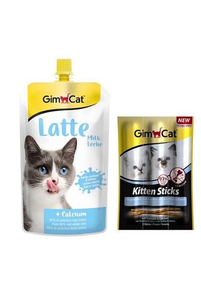 Gimcat Milk Latte Sivi Kedi Sutu 200 Ml Kitten Sticks Hindili Yavru Kedi Odul Cubugu Trendyol