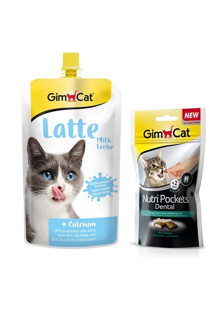 Gimcat Milk Latte Sivi Kedi Sutu 200 Ml Nutri Pockets Dental Kedi Odulu 60 Gr Trendyol