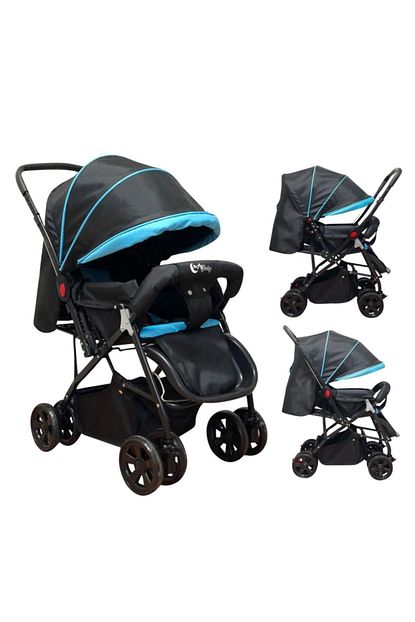 Ay Baby Nano Cift Yonlu Bebek Arabasi Mavi Siyah Trendyol