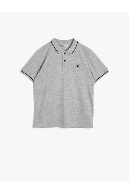 Koton Kids Erkek Cocuk Gri Polo Yaka T Shirt 0ykb16287ok Trendyol