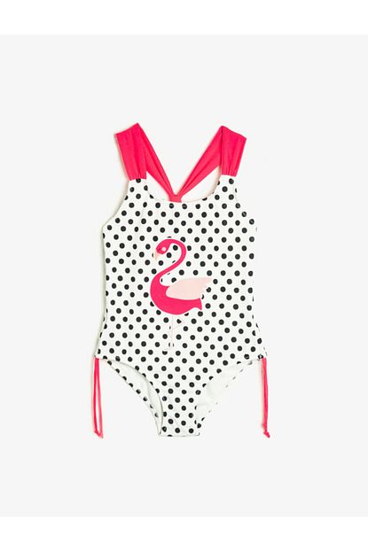 Koton Kids Kiz Cocuk Beyaz Puantiyeli Mayo Trendyol