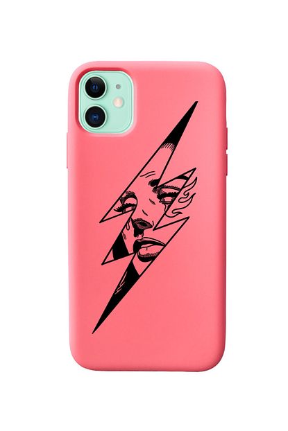 Mupity Simsek Cizim Tasarimli Pudra Lansman Kilif Iphone 11 Trendyol