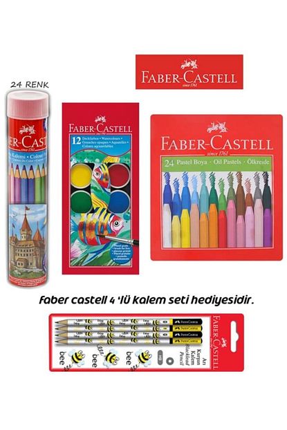 3 lu boyama seti kalem seti hediyeli