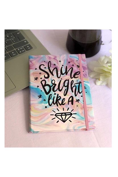Accessories Elmas Tasarimli Lastikli Defter Trendyol