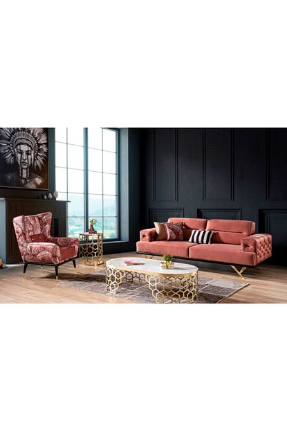 Anje Koltuk Memphis Rose Koltuk Takimi Trendyol