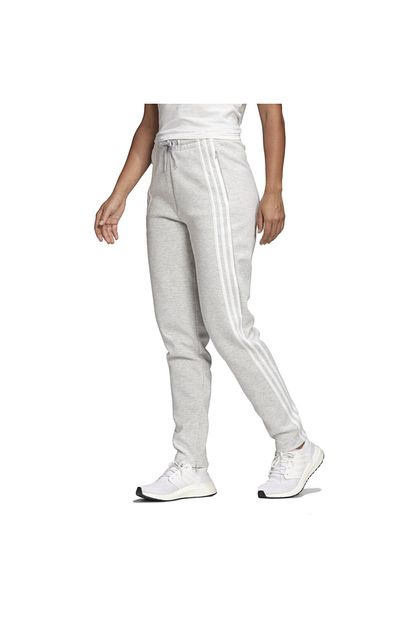 Adidas 3 Stripes Doubleknit Zipper Tracksuit Kadin Gri Esofman Alti Gc6939 Trendyol