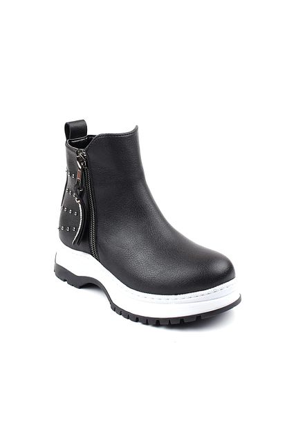 Incimoda Sicak Astar Trekking Kaymaz Taban Cok Rahat Cok Hafif Siyah Cocuk Bot Trendyol