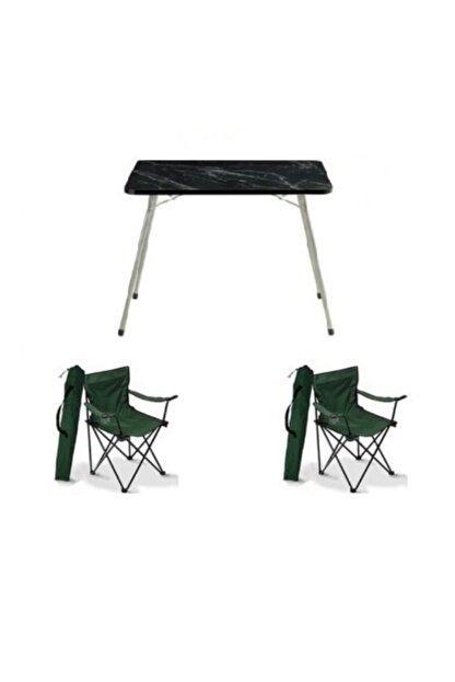 Turkafone Siyah Katlanir Masa 60x45 2 Adet Kamp Sandalyesi Katlanir Sandalye Piknik Yesil Plaj Sandalyesi Trendyol