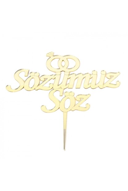 Bambapaw Gold Pleksi Sozumuz Soz Yazisi Pasta Ve Cupcake Susu Trendyol