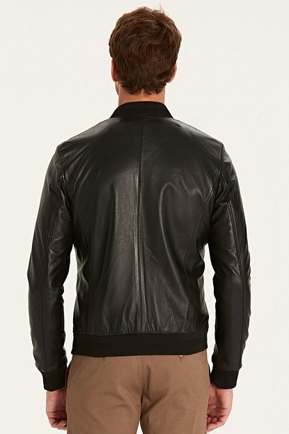 Lc Waikiki Erkek Yeni Siyah Deri Mont 9wg573z8 Trendyol