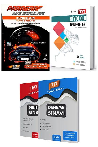 Hiz Ve Renk Yayinlari Tyt Ayt Paragraf Kondisyon Soru Bankasi Ve Tyt Biyoloji Deneme Trendyol