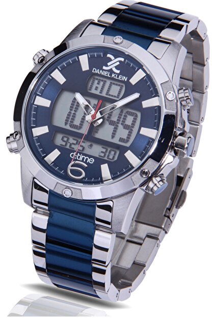 Daniel Klein Dijital Analog Erkek Kol Saati 2 Mekanizma Celik Kordon Trendyol