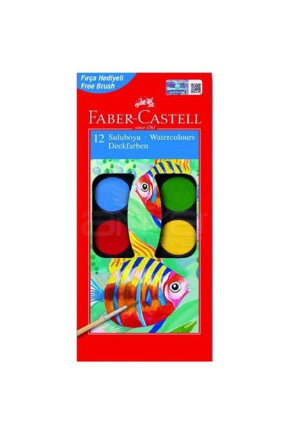 Faber Castell Buyuk Boy Suluboya 12 Renk Nezih