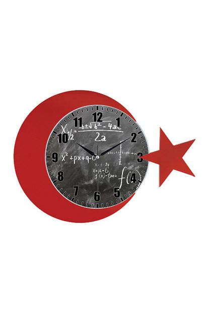 Aypas Galaxy Kirmizi Matematik Islemli Duvar Saati Trendyol