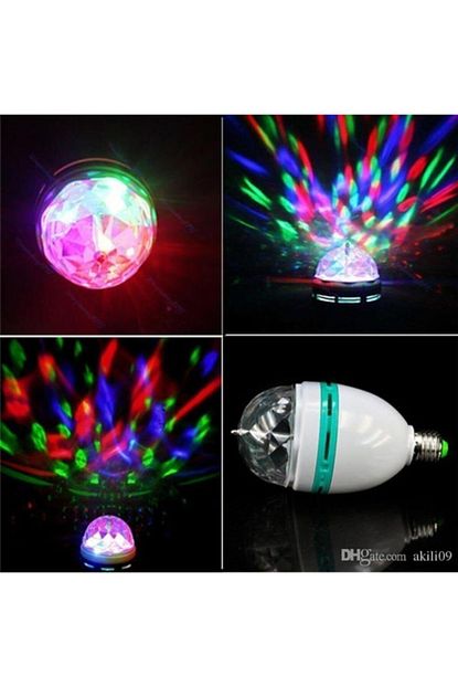 Deco Elit Led Doner Baslikli Disko Topu Ampul Gece Lambasi E27 Duy Trendyol