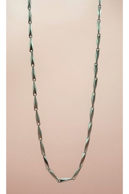 S A Accessories Erkek Siyah Celik Zincir Kolye Trendyol