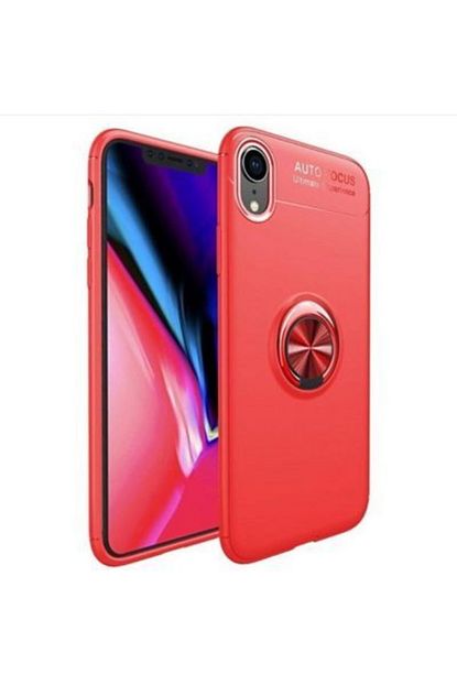 Gramaphone Apple Iphone Xr Kilif Yuzuklu Standli Kirmizi Arka Kapak Trendyol