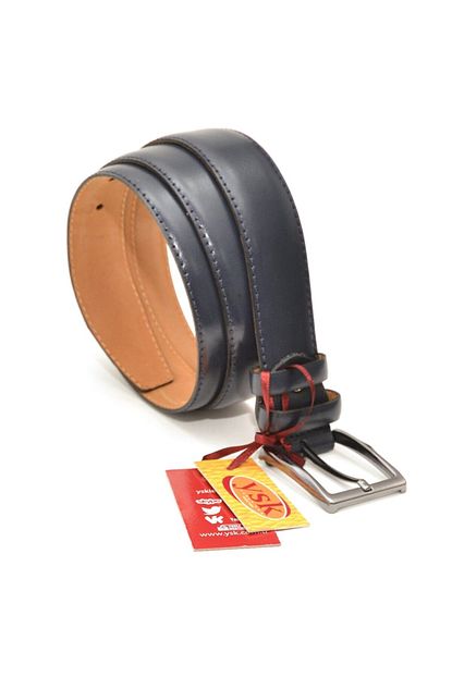 Ysk Erkek Lacivert Klasik Kumas Pantolon Kemeri 3 5 Cm Trendyol