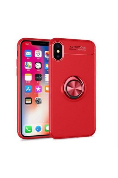 Gramaphone Apple Iphone X Kirmizi Yuzuklu Standli Telefon Kilifi Trendyol