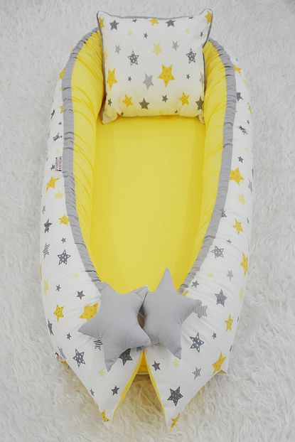 Modastra Bebek Sari Yildiz Desenli Babynest Trendyol
