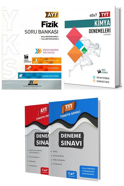 Hiz Ve Renk Yayinlari Ayt Fizik Soru Bankasi Ve Tyt Kimya 40 X 7 Denemesi Trendyol