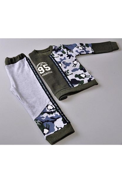 Necix S Yeni Sezon Erkek Bebek Cocuk Off White Sweat 2 Parca Takim 6065 Trendyol