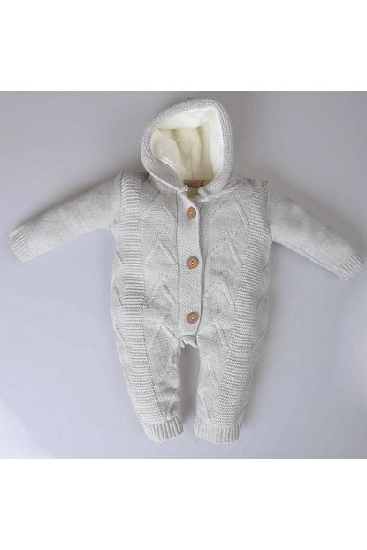 Poky Bebe Kiz Erkek Bebek Astronot Kapusonlu Triko Welsoft Tulum Trendyol