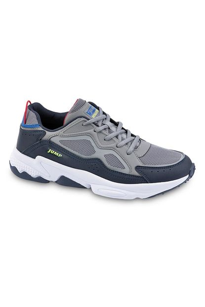 Jump 24712 Gri Laci Kirmizi Kadin Kosu Spor Ayakkabi Trendyol