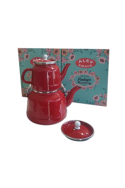 Alev Tiryaki Emaye Caydanlik Takimi Nostaljik 3 5 Litre Trendyol