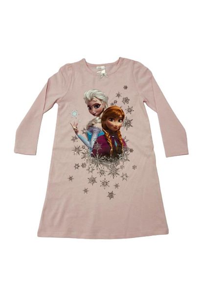 H M Cocuk Pembe Elsa Figurlu Gecelik Trendyol