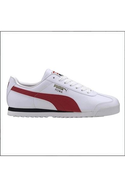 Puma Roma Basic 369571 11 Erkek Beyaz Kirmizi Spor Ayakkabi Trendyol