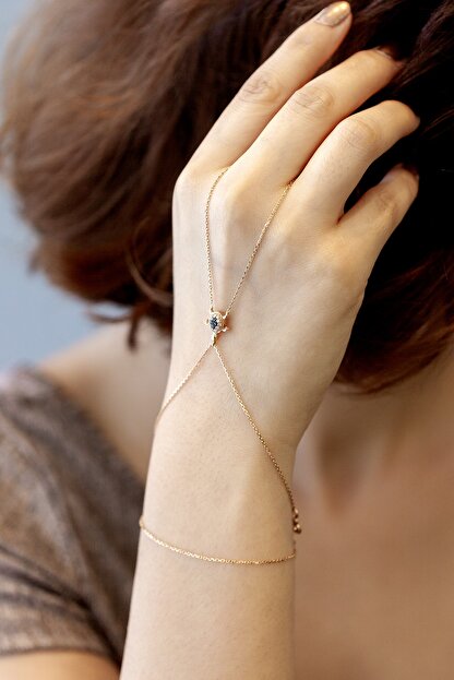 Cenova Kuyumculuk Kadin Altin Tasli Kaplumbaga Sahmeran 14 Ayar Trendyol