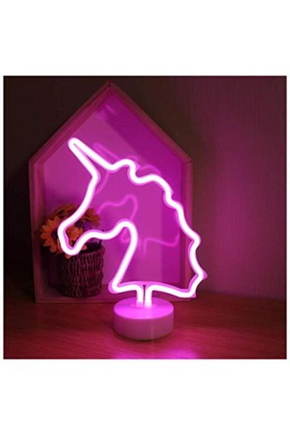 Rennway Unicorn Renkli Dekoratif Neon Led Pilli Masa Ve Gece Lambasi Trendyol