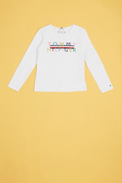 Tommy Hilfiger Kiz Cocuk Beyaz Tshirt Trendyol