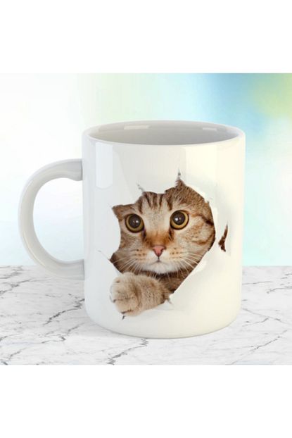 Dafhi Aksesuar Dafhi Kupa Bardaktan Cikan Kedi Trendyol
