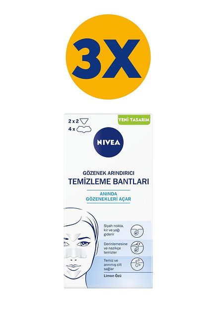 Nivea Nivea Siyah Nokta T Bolgesi Bantlar X3 Trendyol