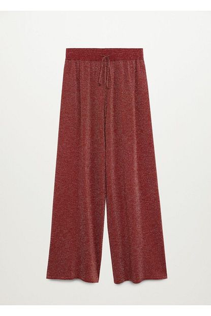 Mango Woman Kadin Kirmizi Pantolon Trendyol