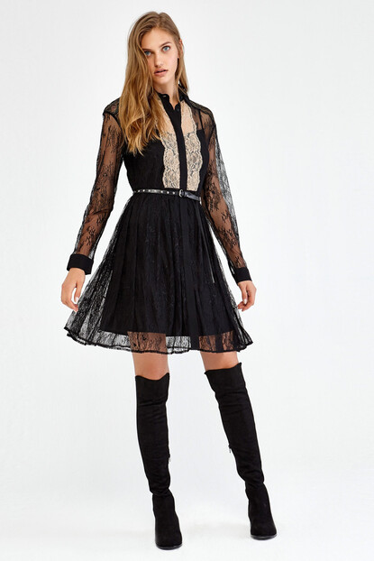 Ipekyol Kadin Siyah Elbise Iw6170002096 Fiyati Yorumlari Trendyol