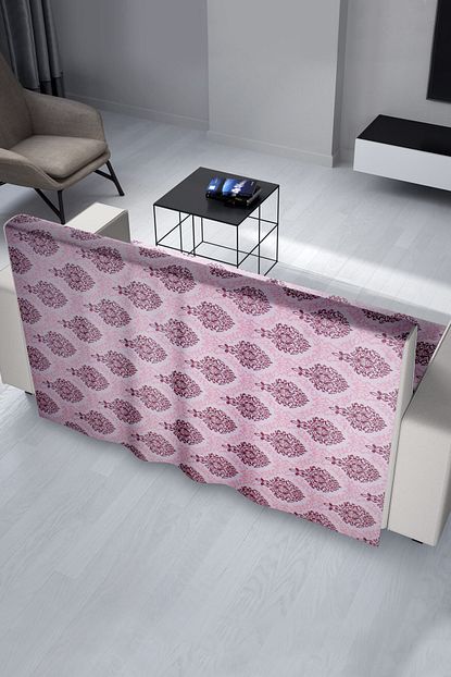homamia tay tuyu koltuk ortusu damask desen pembe fiyati yorumlari trendyol